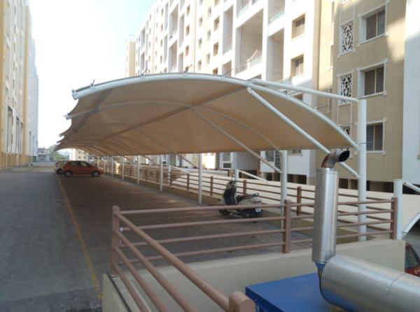 Car parking shades are often installed for protect