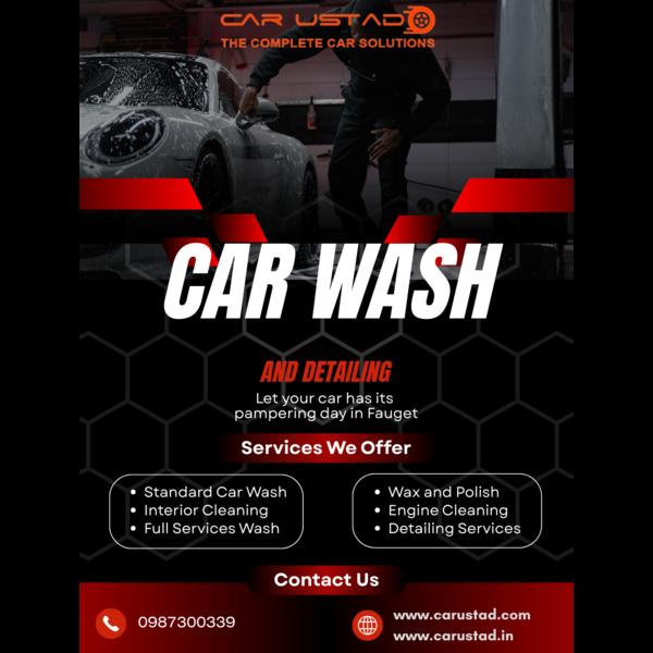 car wash service by car ustad 