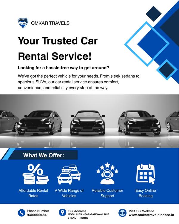 Omkar Travels provides car ren