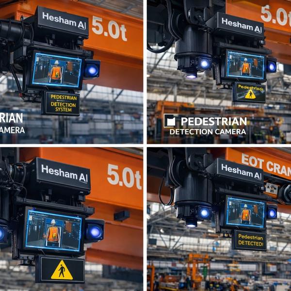 HESHAM EOT Crane AI Camera for Pedestrian Detectio