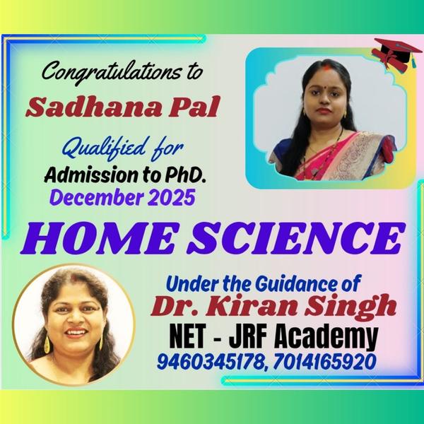 Congratulations to Sadhan