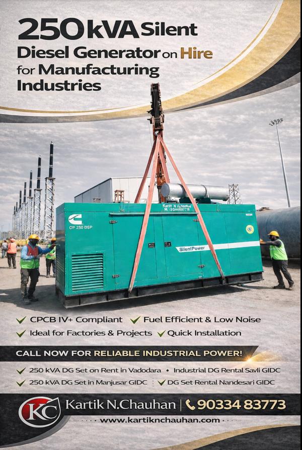 250 kva generator for factory