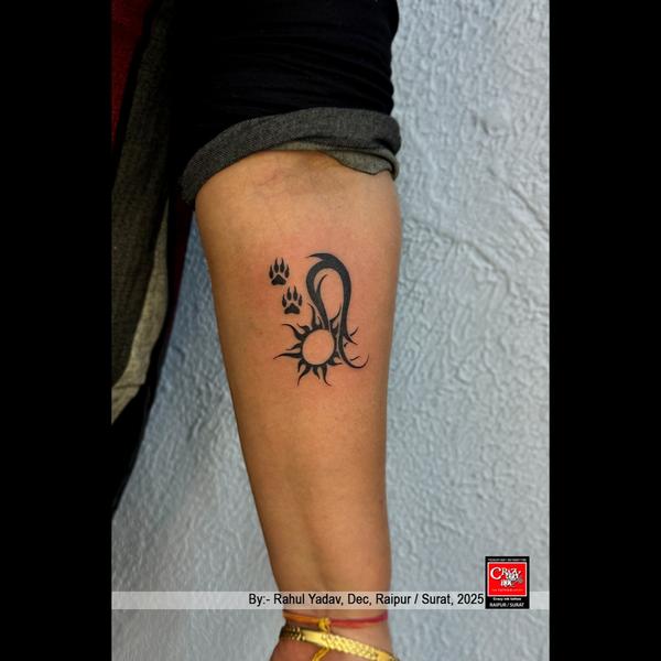 MINIMAL TRIBAL SUN TATTOO