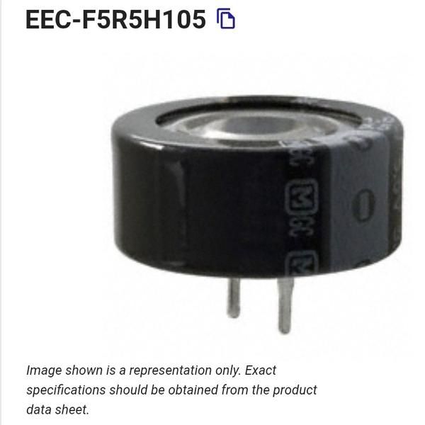 Panasonic Electric Double Layer Capacitors (Gold C