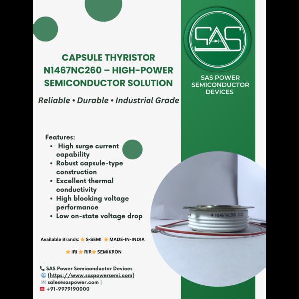 Buy high-performance Capsule Thyristor N1467NC260 