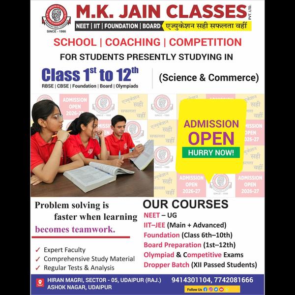 MKJAINCLASSES PVT.LTD UDA