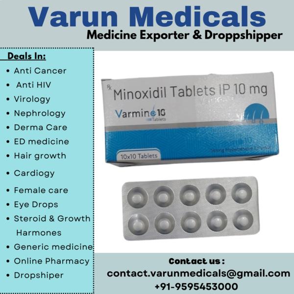 Minoxidil Tablets Supplier, Dealer, ExporterWe V