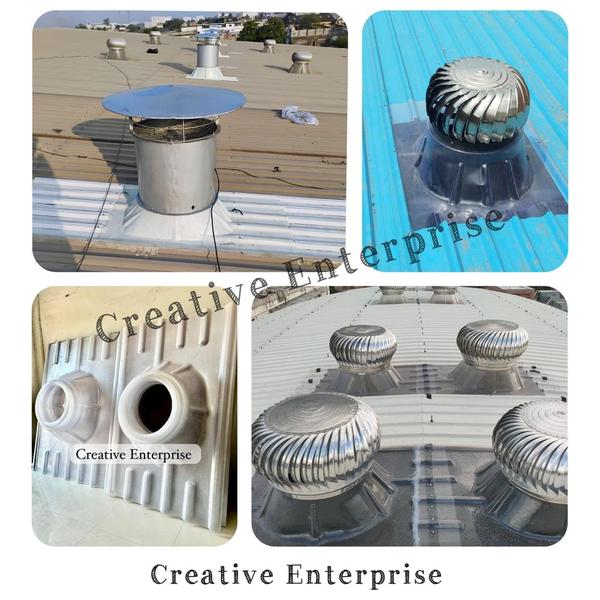 Wind-Driven Roof Ventilators — No Electricity Thes