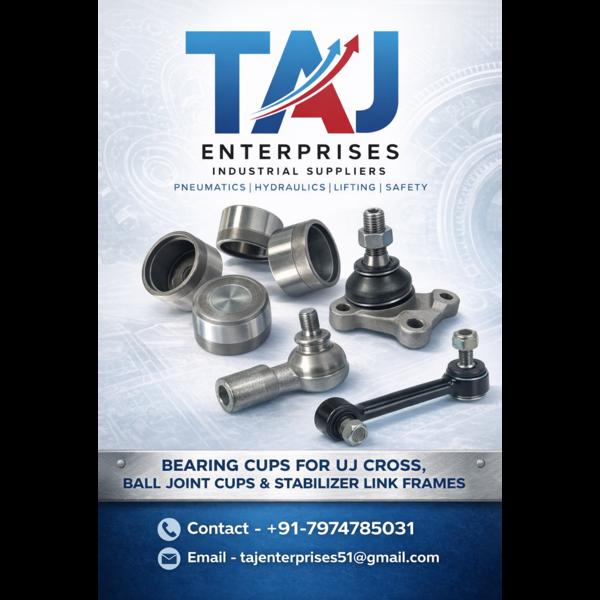 Bearing cups for UJ Cross, ball joint cups and sta