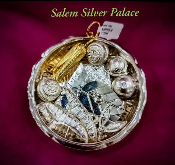 Silver Vaaynam Set - 40 gmsSilver plate - 30 gma