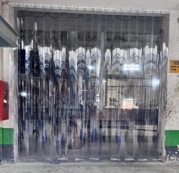 PVC strip curtains are flexibl