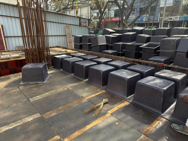 A waffle mould slab is a 