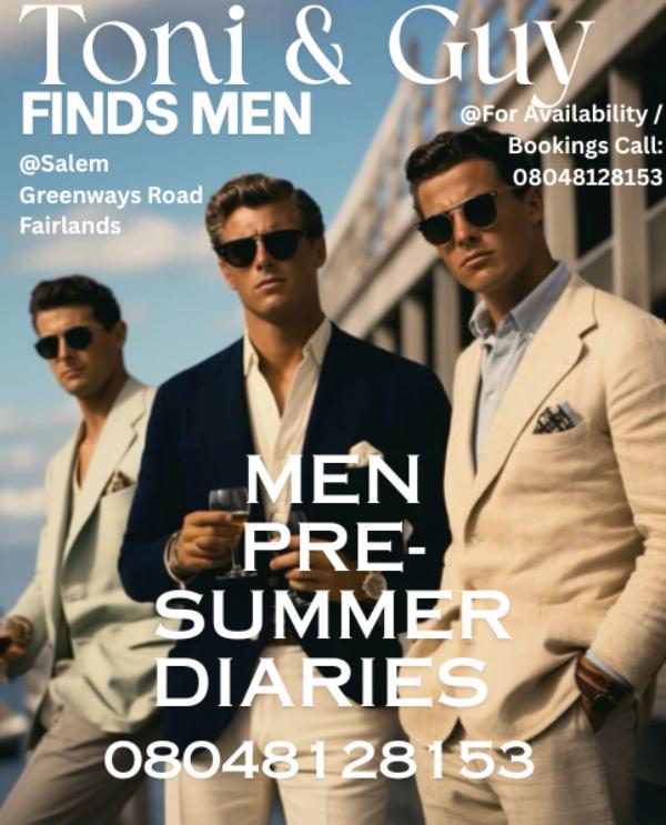 Pre-Summer Salon Care for Men at Toni & 