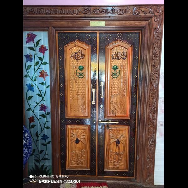 double wooden doors ammapettai