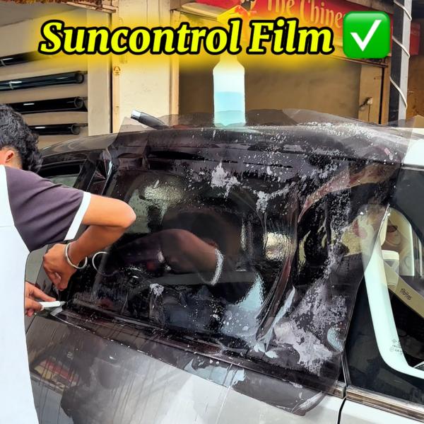 Sun control film . car