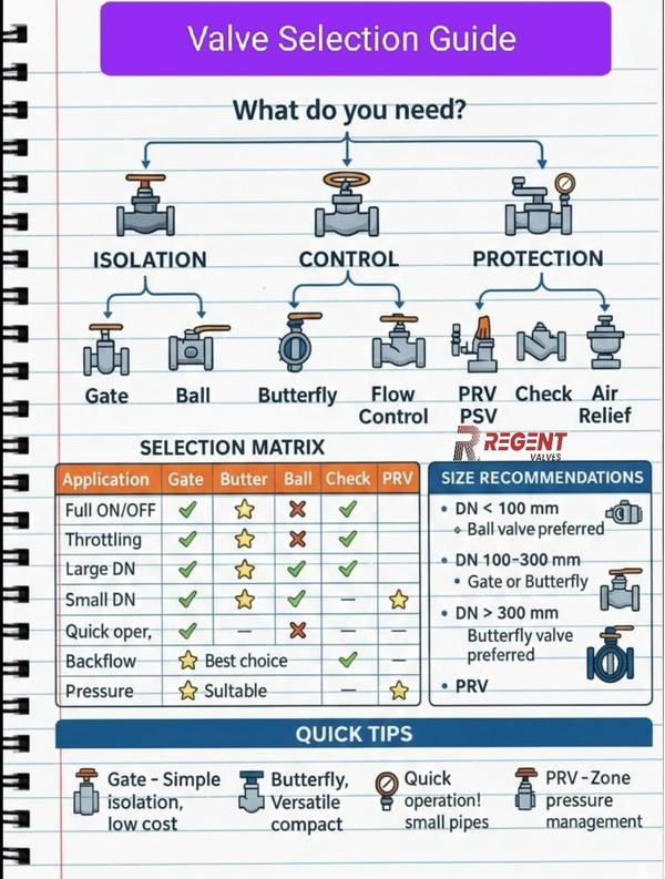 Selecting the right valve is critical for system s