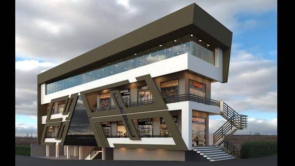 architecture view of commercial building 