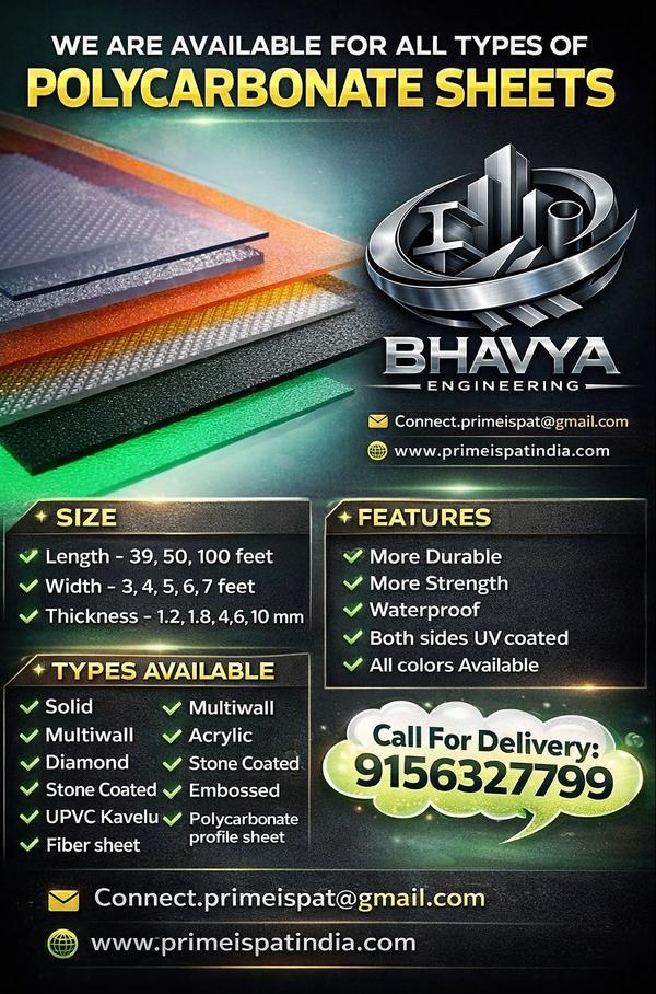 We Bhavya Engineering is the leading Supplier for 