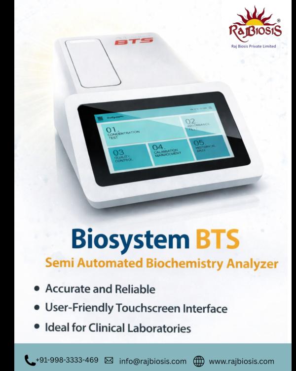 The Biosystem BTS Semi Biochemistry Analyzer is a 