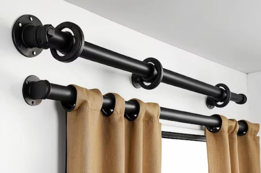 Curtain rods are often ov