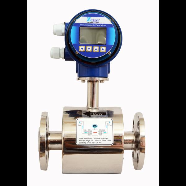 Electromagnetic flow meters with a stainless ste