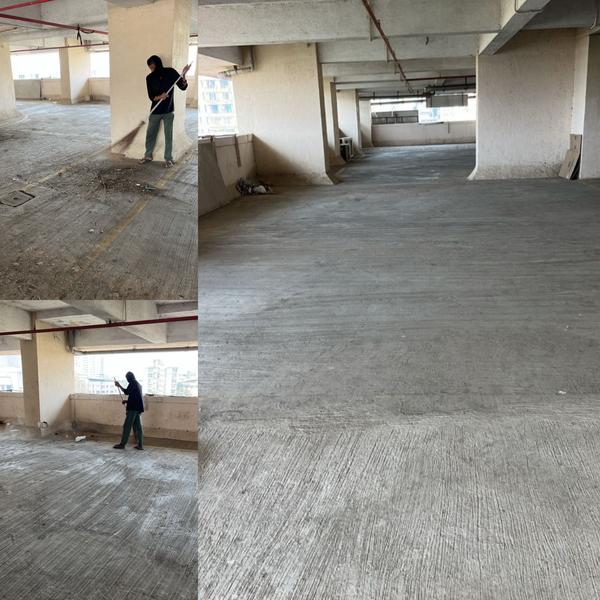 Society terrace and parking ar