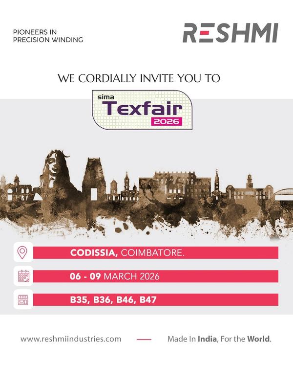 Texfair 2026 Stall No Reshmi Industries Invites  A