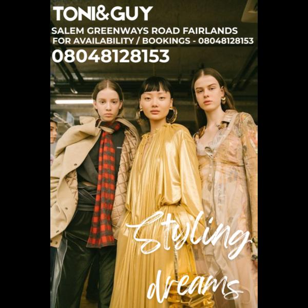 Get Your Dreams Styled at Toni & Guy Sal