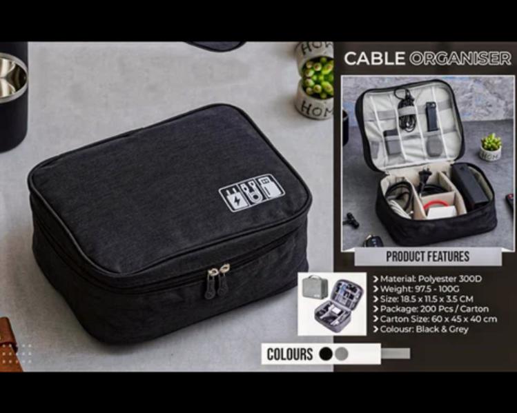 This travel cable organizer bag is a universal gad