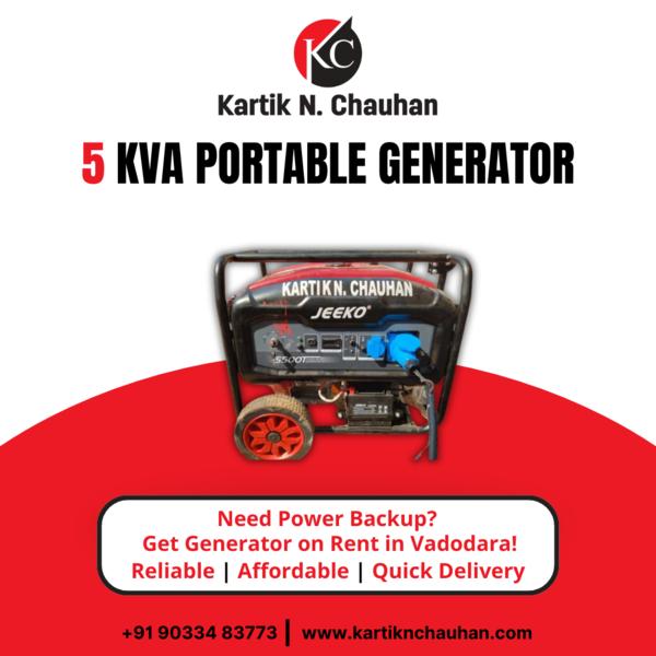 5 KVA Portable Generator on Re