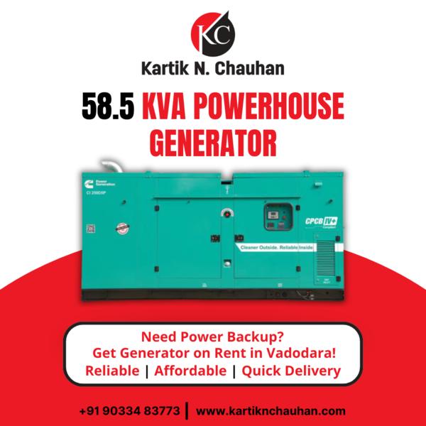 58.5 KVA Silent Diesel Generat