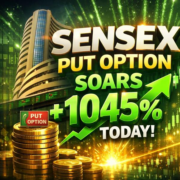 Sensex 77000 Put Option soared