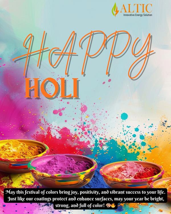🌈✨ Happy Holi from ALTIC Paints! ✨🌈