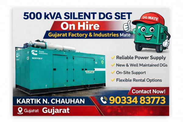diesel generator rental dahej