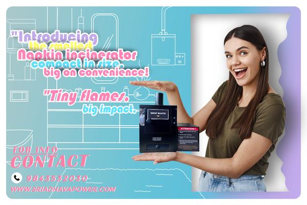 Introducing the compact SAPI Napkin Incinerator 