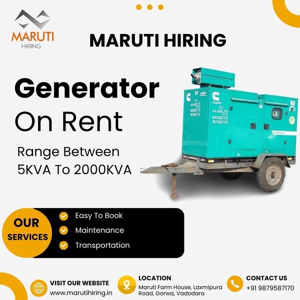 Generator on rent in Vado