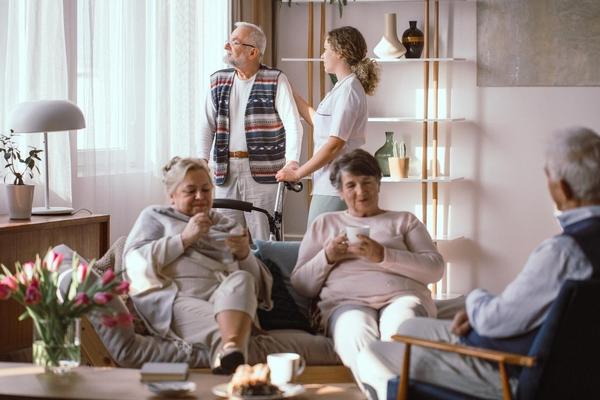 Secure senior living facility 