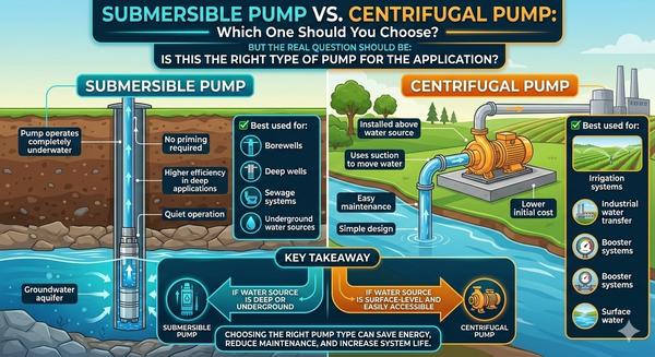 Submersible Pump vs Centr