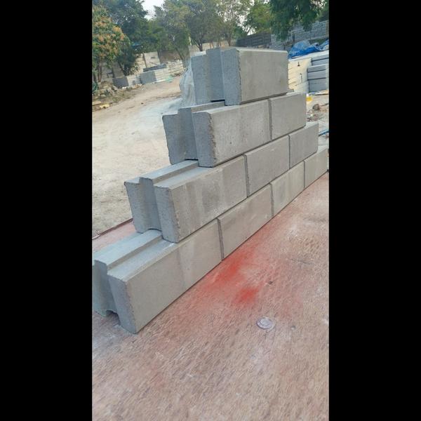 Interlocking Bricks, Made From A Mixture Of Soil, 