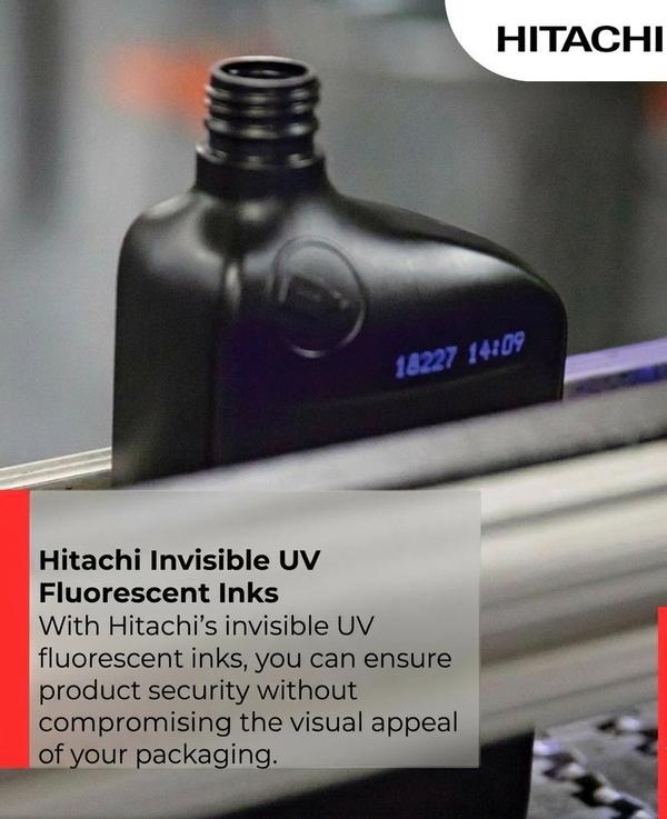 With Hitachi's Invisible UV Fluorescent Inks, you 