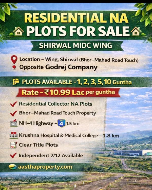 📢 MIDC शिर्वल जवळ प्लॉट्स – ग