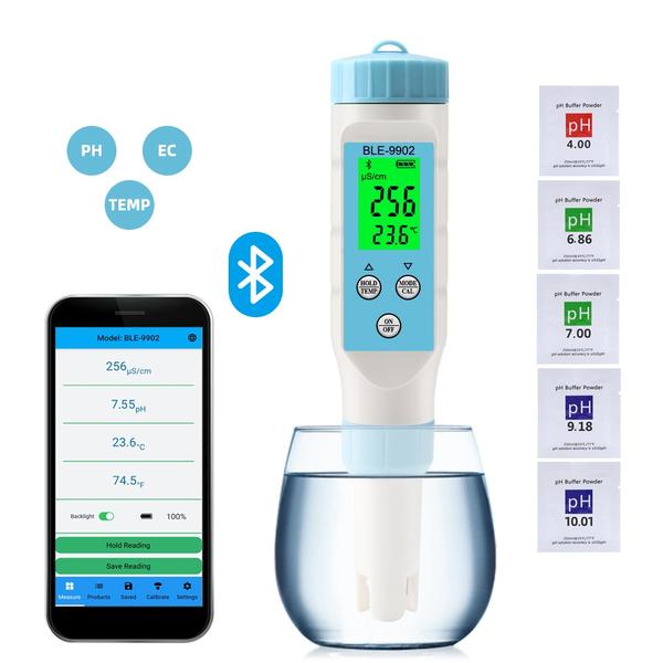 Smart Bluetooth EC/pH/TEM