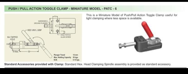 The Push/Pull Action Toggle Clamp – Miniature Mode
