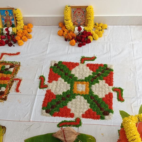 A Traditional Hindu Puja Pandi