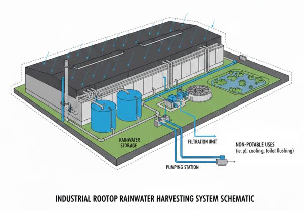 rooftop rainwater cleaning