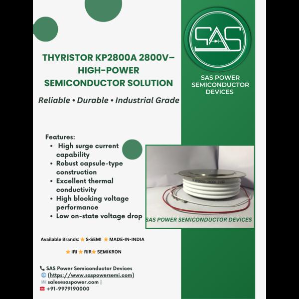 The KP2800A 2800V High-Power Thyristor from SAS Po