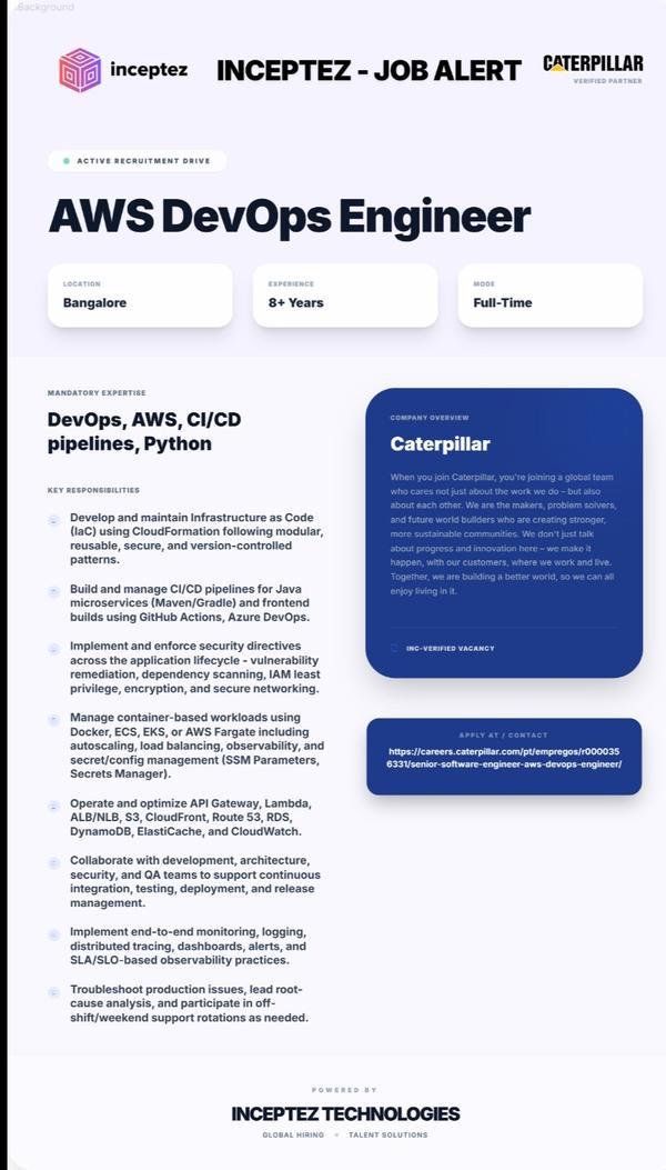 Position : AWS DevOps Eng