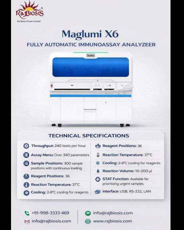 Maglumi X6 Fully Automatic Immunoassay Analyzer