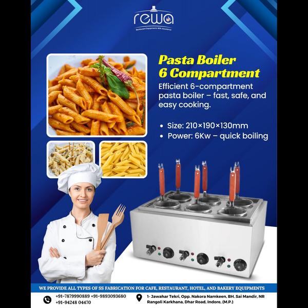 🍝 Pasta Boiler – 6 Compartmen