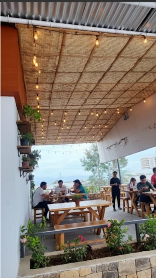 Bamboo  restaurant celling in Delhi 